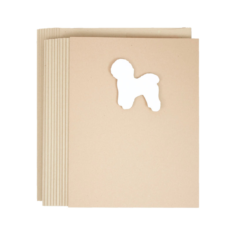 Bichon Frise Blank Cards | Handmade White Dog Notecards | Single Card or 10 Pack | Pet Lover Gift