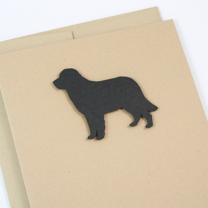 Golden Retriever Blank Cards | Handmade Black Dog Kraft Notecards | Single or 10 Pack | Dog Lover - Embellish by Jackie