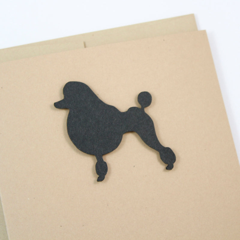 Poodle Blank Greeting Card | Handmade Notecards Single - 10 Pack Toy Miniature Standard Continental