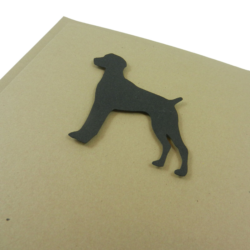 German Shorthaired Pointer Blank Notecards | Dog Greeting Card | Single Card - 10 Pack | Kraft Brown - Embellish by Jackie
