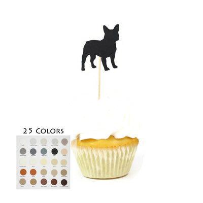 French Bulldog Cupcake Toppers