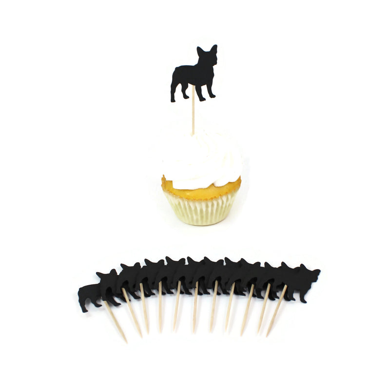 French Bulldog Cupcake Toppers