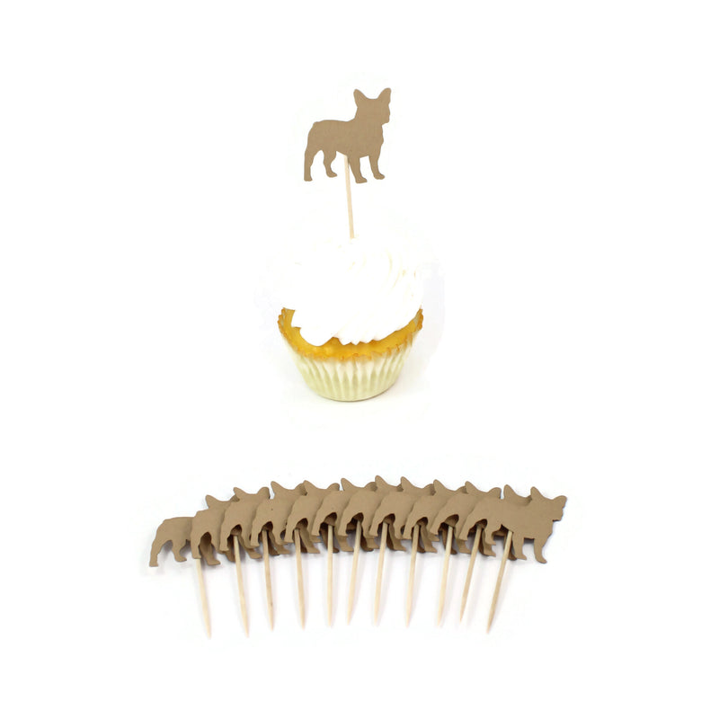 French Bulldog Cupcake Toppers