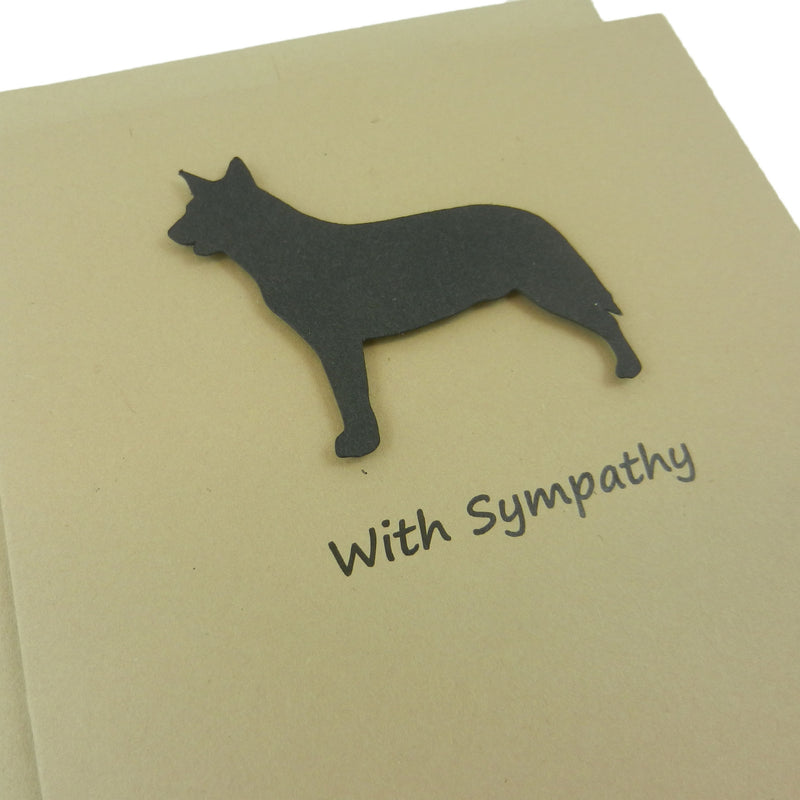 Australian Cattle Dog Sympathy Card 10 Pack or Single Card Dog Greeting Cards Dog Sympathy Cards - Embellish by Jackie