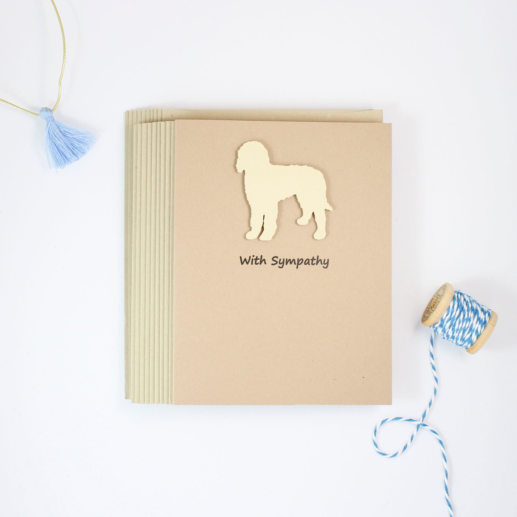 Goldendoodle Sympathy Card | 10 Pack or Single Card | Labradoodle Gree ...
