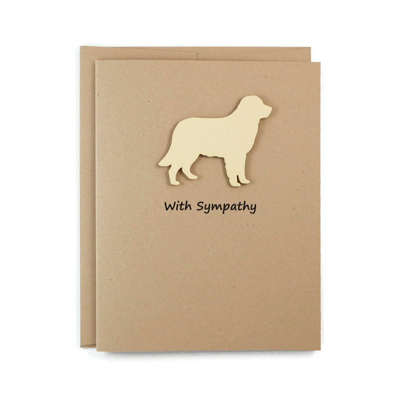 Golden Retriever Sympathy Card