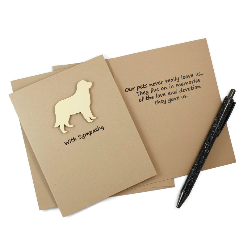 Golden Retriever Sympathy Card