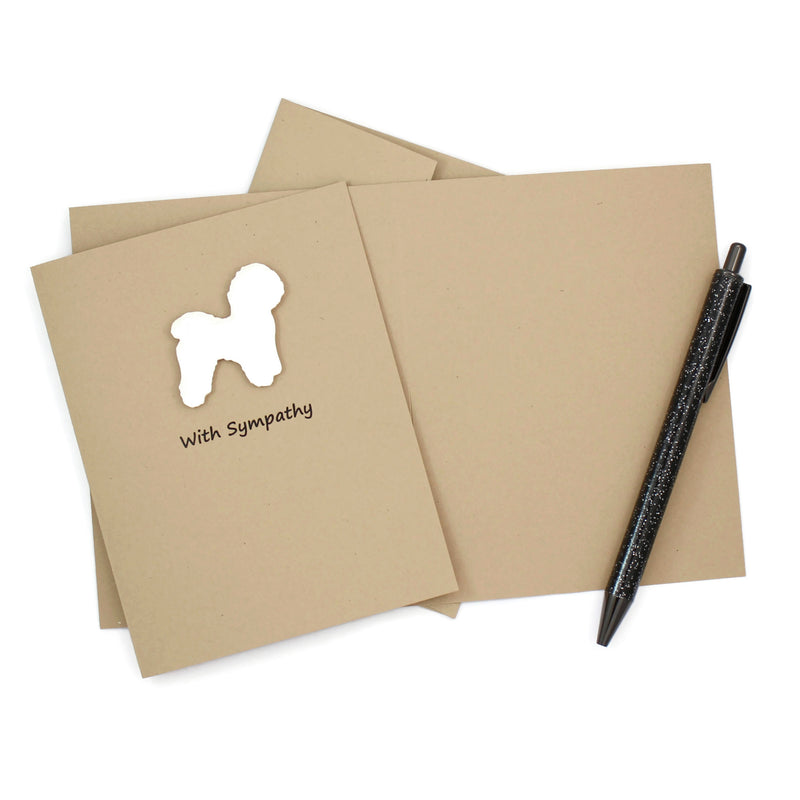 Dog Sympathy Card | 200+ Dog Breeds to Choose from | 25 Dog Colors Available | Choose Inside Phrase | Single Card or 10 Pack