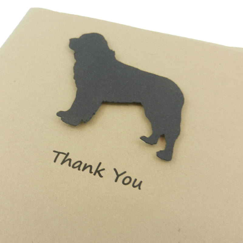 Newfoundland Dog Thank You Card 10 Pack or Single Card Dog Greeting Cards Dog Thank You Cards - Embellish by Jackie