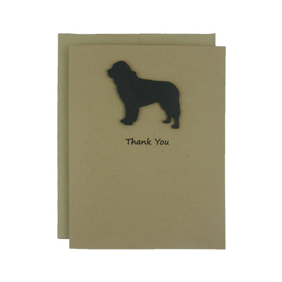 Newfoundland Dog Thank You Card 10 Pack or Single Card Dog Greeting Cards Dog Thank You Cards - Embellish by Jackie