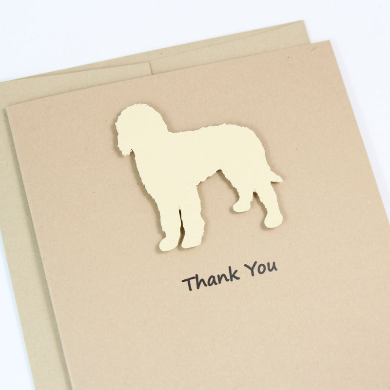 Goldendoodle Thank You Cards | Handmade Labradoodle Greeting Card | Single - 10 Pack | Choose Inside