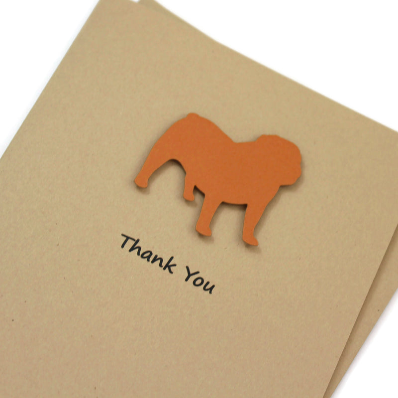 Bulldog Thank You Card