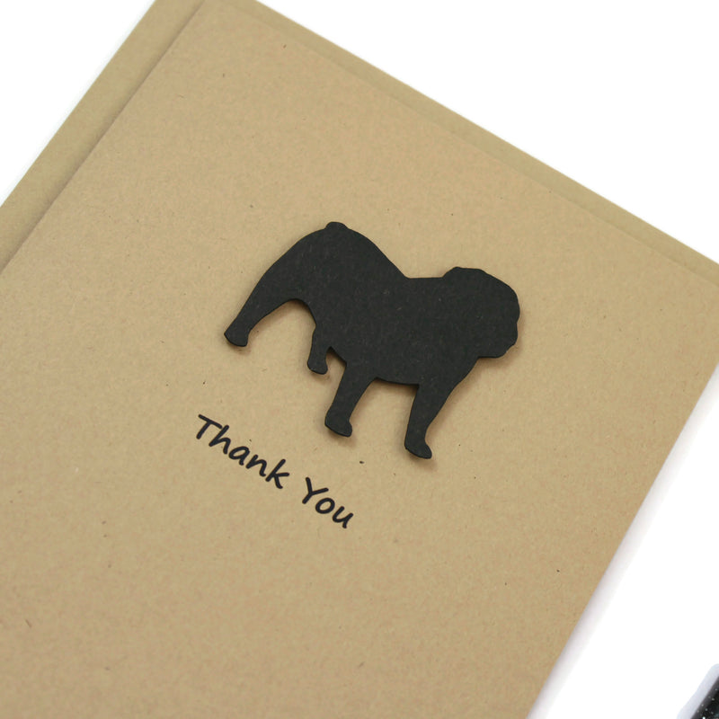 Bulldog Thank You Card