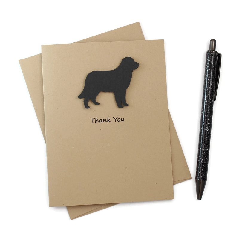 Golden Retriever Thank You Card | 25 Dog Colors Available | Choose Inside Phrase | Single Card or 10 Pack - Embellish by Jackie - Handmade Greeting Cards