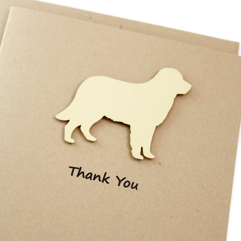 Golden Retriever Thank You Card