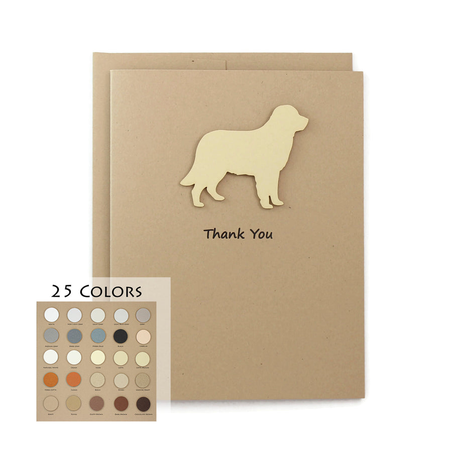 Golden Retriever Thank You Card