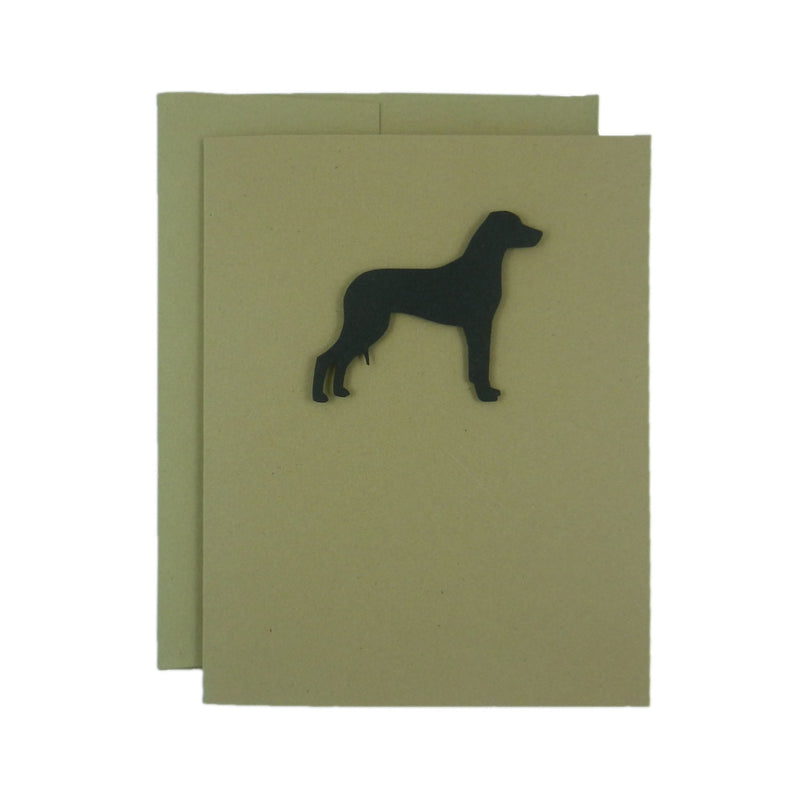 Rhodesian Ridgeback Blank Cards - Handmade Black Dog Kraft Note Cards - Greeting Card 10 Pack - Embellish by Jackie