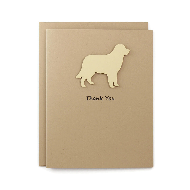 Sample Sale | Golden Retriever Thank You Card | Blank Inside | Dog Thank You Notecard | Pet Greeting Card | Yellow Dog