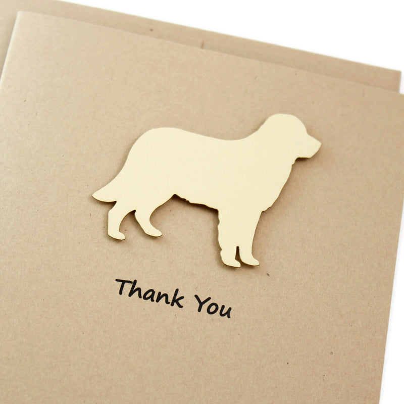 Sample Sale | Golden Retriever Thank You Card | Blank Inside | Dog Thank You Notecard | Pet Greeting Card | Yellow Dog