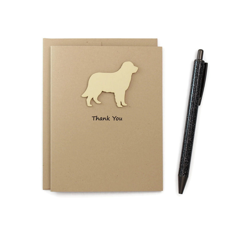 Sample Sale | Golden Retriever Thank You Card | Blank Inside | Dog Thank You Notecard | Pet Greeting Card | Yellow Dog