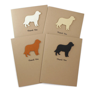 Sample Sale | Golden Retriever Thank You Card | Blank Inside | Dog Thank You Notecard | Pet Greeting Card | Yellow Dog